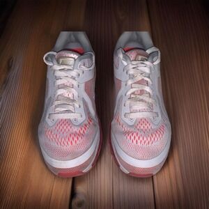 NIKE Air Max 2014 Pure Platinum/Total Orange womens Shoe Sz 7.5